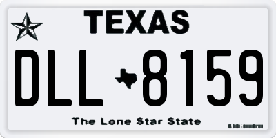 TX license plate DLL8159