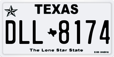 TX license plate DLL8174
