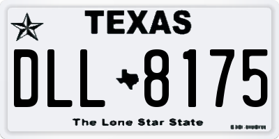 TX license plate DLL8175