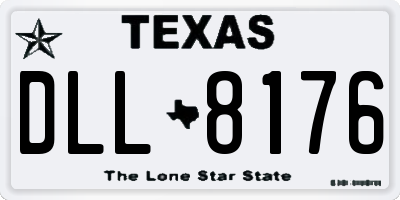 TX license plate DLL8176