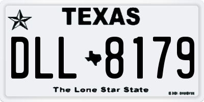 TX license plate DLL8179
