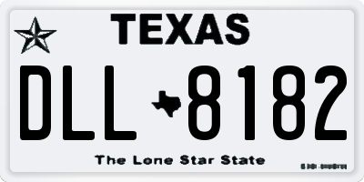 TX license plate DLL8182