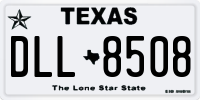 TX license plate DLL8508