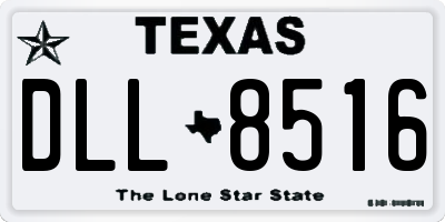 TX license plate DLL8516