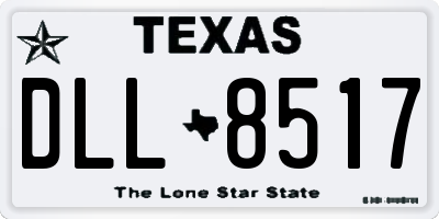 TX license plate DLL8517