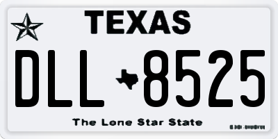 TX license plate DLL8525