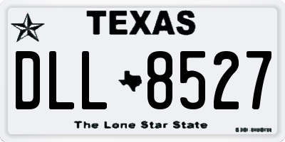 TX license plate DLL8527