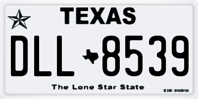 TX license plate DLL8539