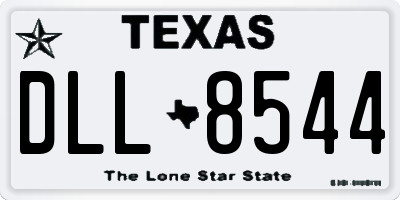 TX license plate DLL8544