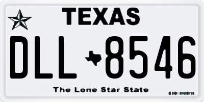 TX license plate DLL8546