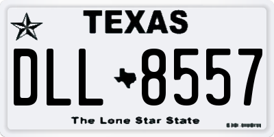 TX license plate DLL8557