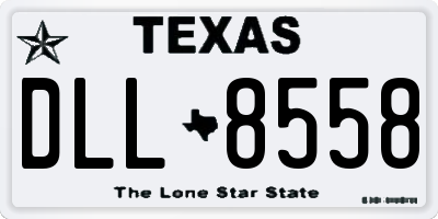 TX license plate DLL8558