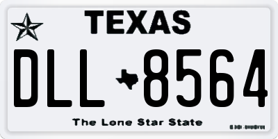 TX license plate DLL8564