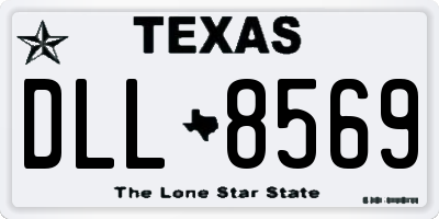 TX license plate DLL8569