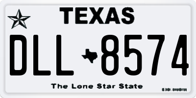 TX license plate DLL8574