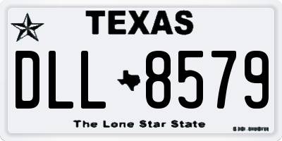 TX license plate DLL8579