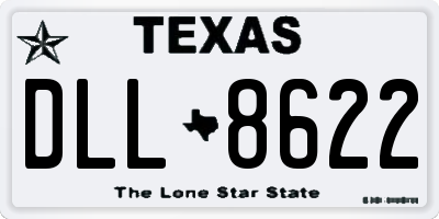 TX license plate DLL8622