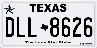 TX license plate DLL8626