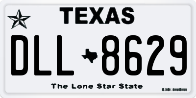 TX license plate DLL8629