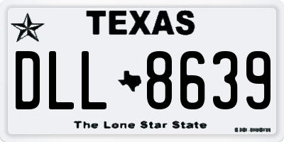 TX license plate DLL8639