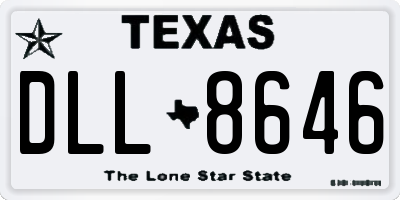TX license plate DLL8646
