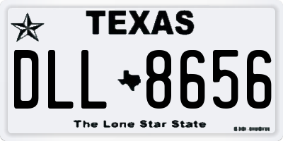 TX license plate DLL8656