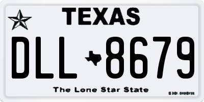 TX license plate DLL8679