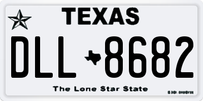 TX license plate DLL8682
