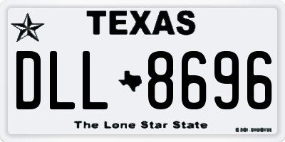 TX license plate DLL8696