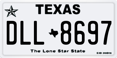 TX license plate DLL8697