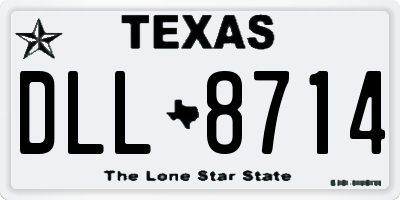 TX license plate DLL8714