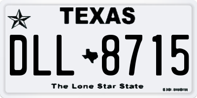 TX license plate DLL8715