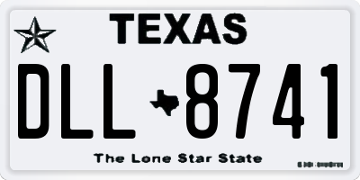 TX license plate DLL8741