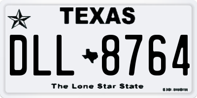 TX license plate DLL8764