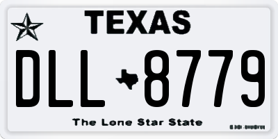 TX license plate DLL8779