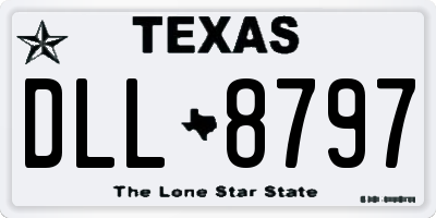 TX license plate DLL8797