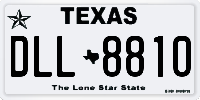 TX license plate DLL8810