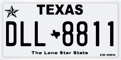 TX license plate DLL8811