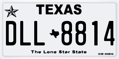 TX license plate DLL8814
