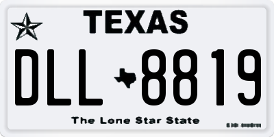 TX license plate DLL8819