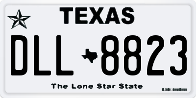 TX license plate DLL8823