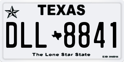 TX license plate DLL8841