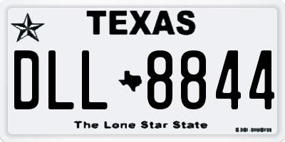 TX license plate DLL8844