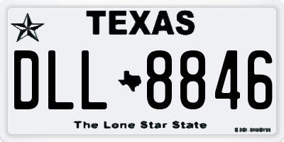TX license plate DLL8846