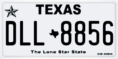 TX license plate DLL8856