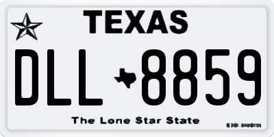 TX license plate DLL8859
