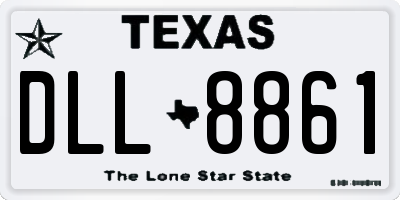 TX license plate DLL8861