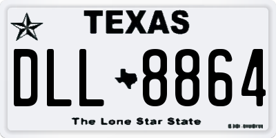 TX license plate DLL8864