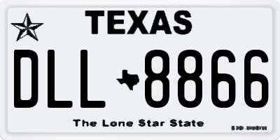 TX license plate DLL8866