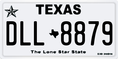TX license plate DLL8879